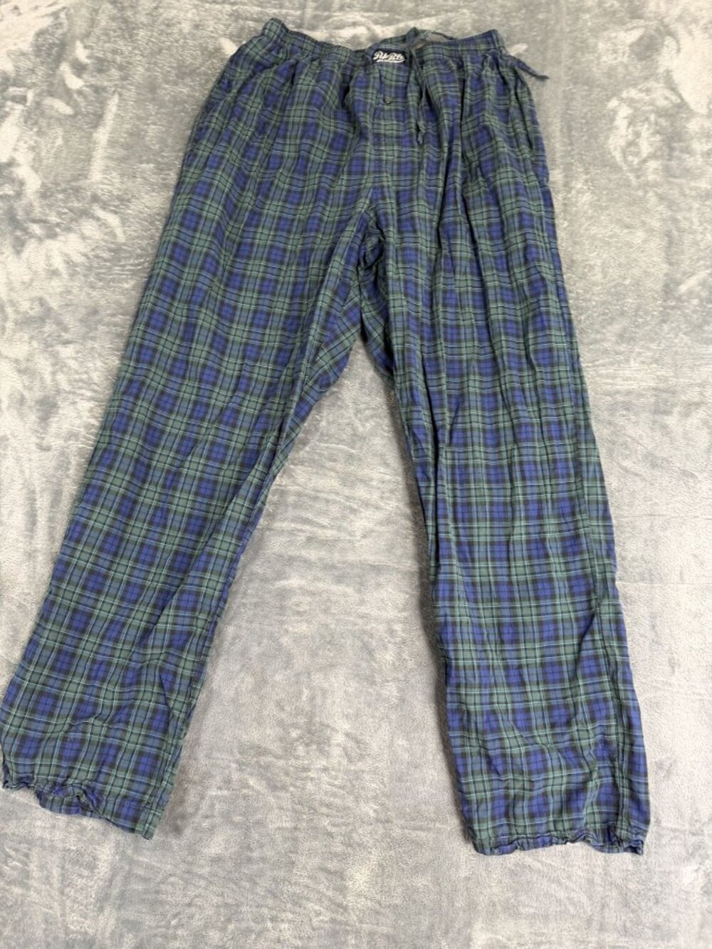 Polo Ralph Lauren Mens Green & Blue Plaid Pajama Pants M
